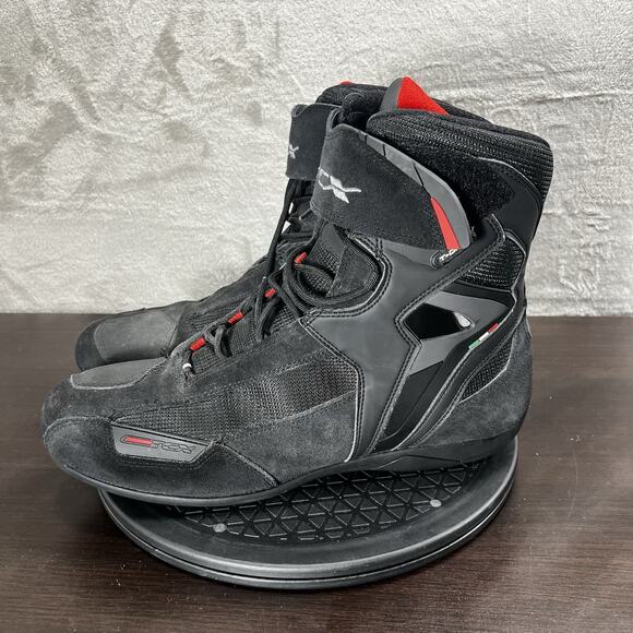 TCX X-Square Plus Mens Size US 12 Black Leather Motorcycle Lace Up Boots - Picture 3 of 10